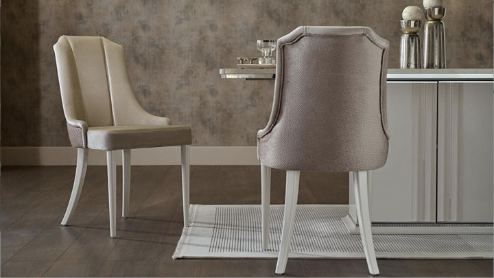 Sleek two-piece Gravita chair set for dining