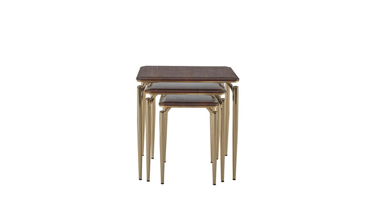 Durable wood nesting tables by Bellona Exclusive