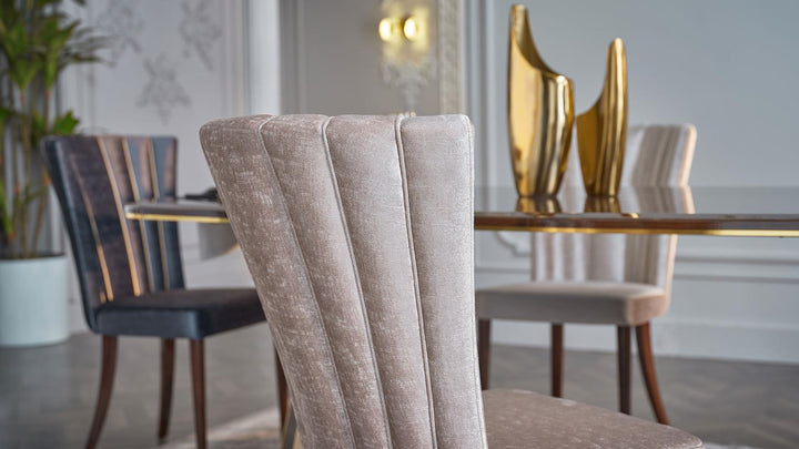 Elegant cream Plaza chairs for stylish dining