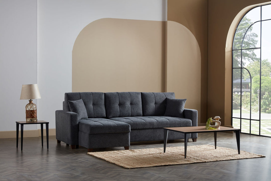 Mocca Sectional with Queen-sized Bed Feature