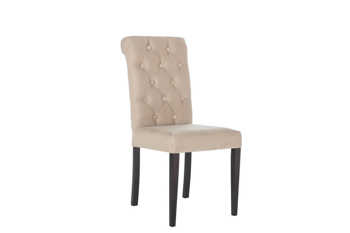 Elegant James Dining Chair with timeless tufting, perfect for sophisticated spaces.