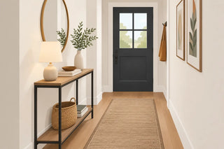 How to Style a Narrow Entryway Console Well