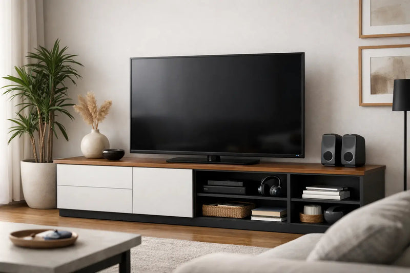 Modern TV Media Stand Storage Solutions