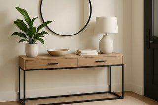 Modern Entryway Console Tables That Work Hard