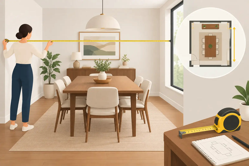 How to Measure a Dining Room for the Right Set