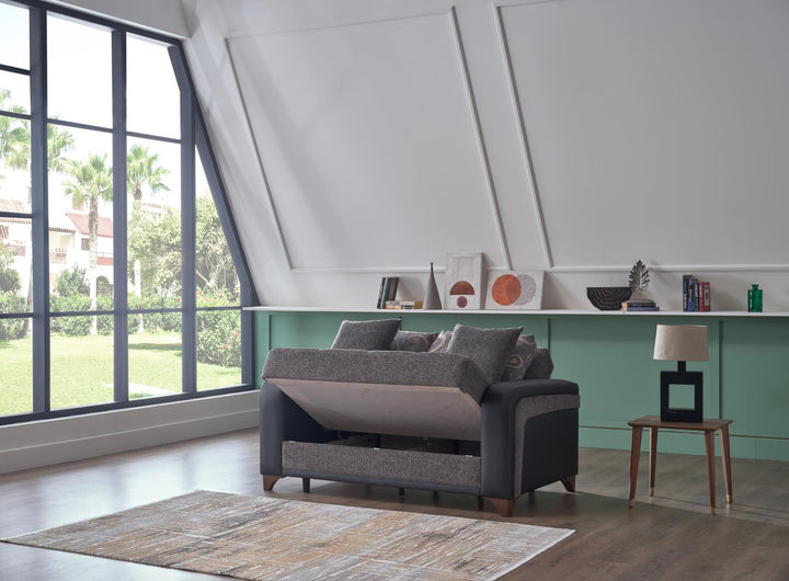 Exquisite Austin Living Room Set with dual-tone elegance.