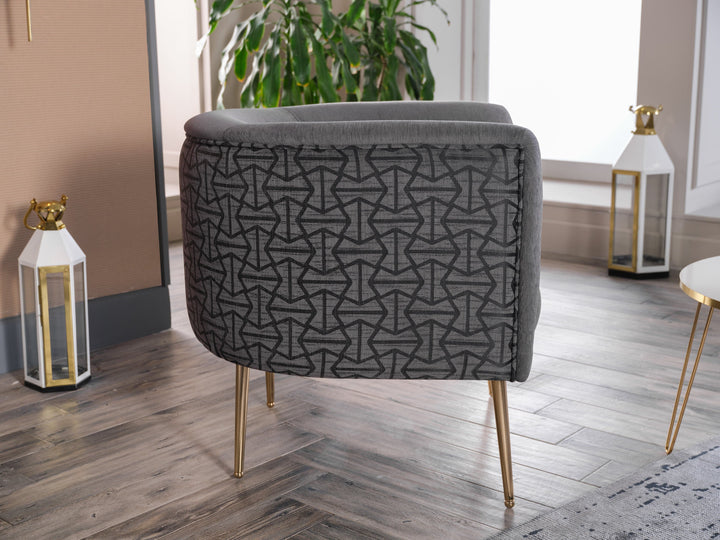 Bellona Cloak Grey Armchair Furniture - Modern Home Upgrade