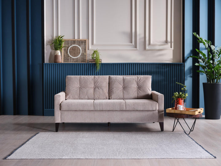 Sleek Button-Tufted Sleeper Sofa for Contemporary Decor