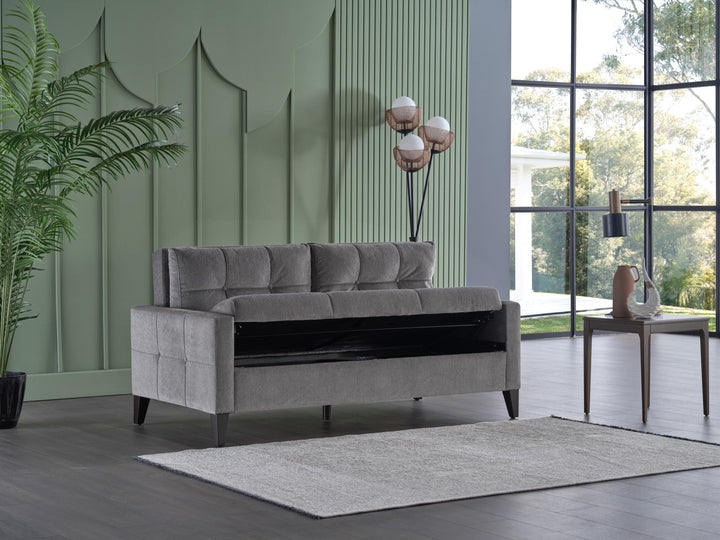 Comfortable High-Density Foam Loveseat: Sidney Collection