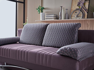 Nevada Plum Plain Fantasy Queen Sleeper: elegant purple hue, tailored detailing and functional design