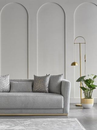 Monroe Living Room-3 PCS Jadore Basic Gray