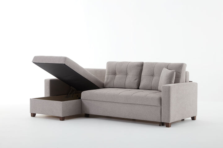 Sophisticated Mocca Sofa Bed: A stylish, comfortable addition to your living space