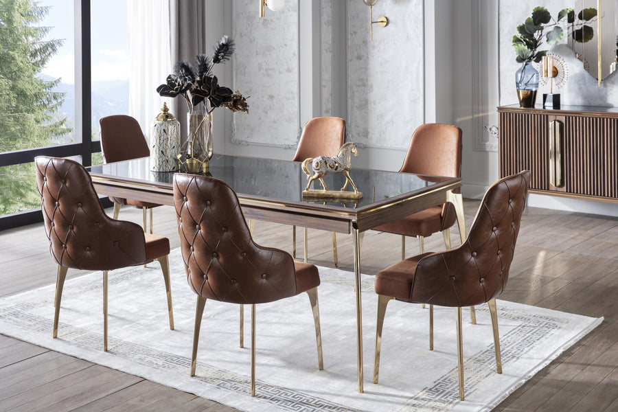 Sleek Montego dining chair set with modern design