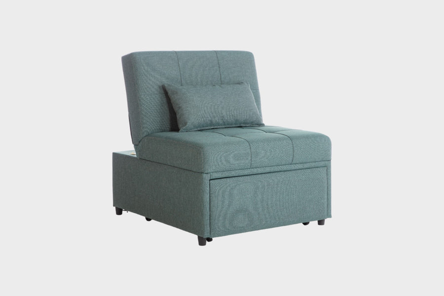 Modern Mellow sleeper chair with reclining back