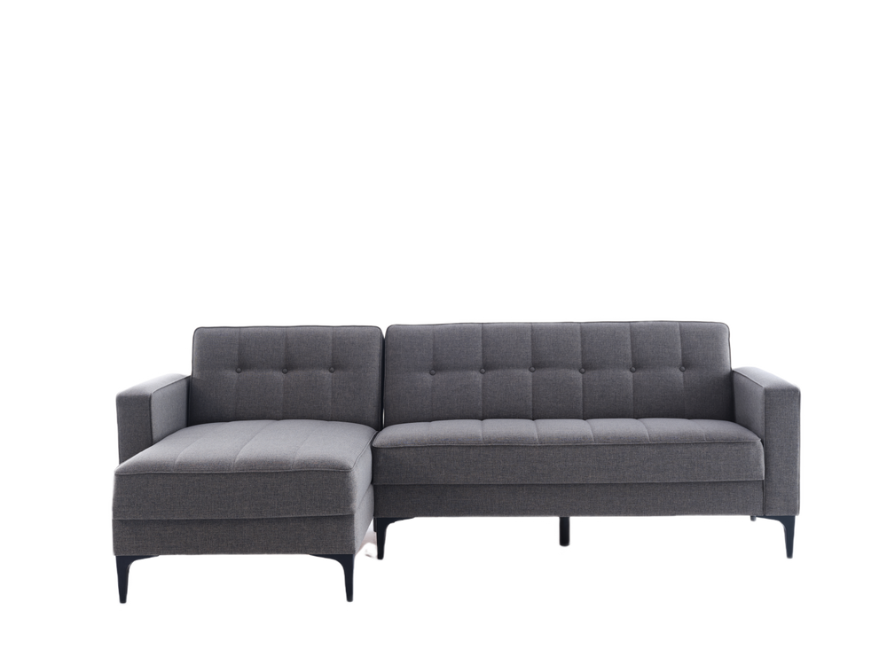 Modern Parker Sectional: High-quality materials meet elegant nailhead trim for a chic look