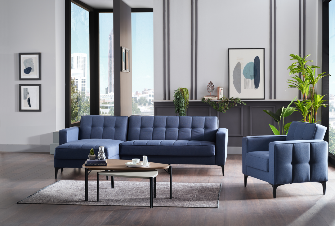 Sophisticated Parker Sectional: High-quality construction and trendy design make it a centerpiece of any home