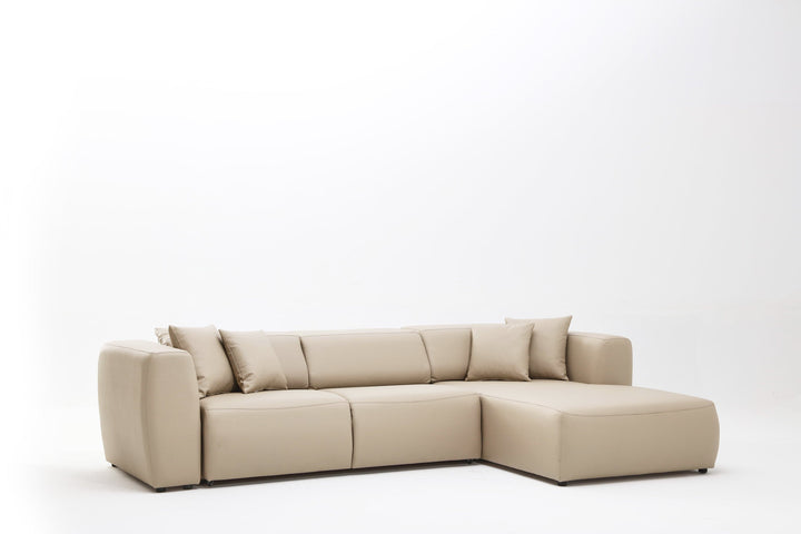 Plush Cushioned Sofa