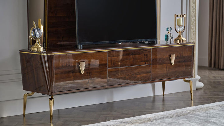 Functional Elegance: Plaza TV Stand - High-Quality Addition