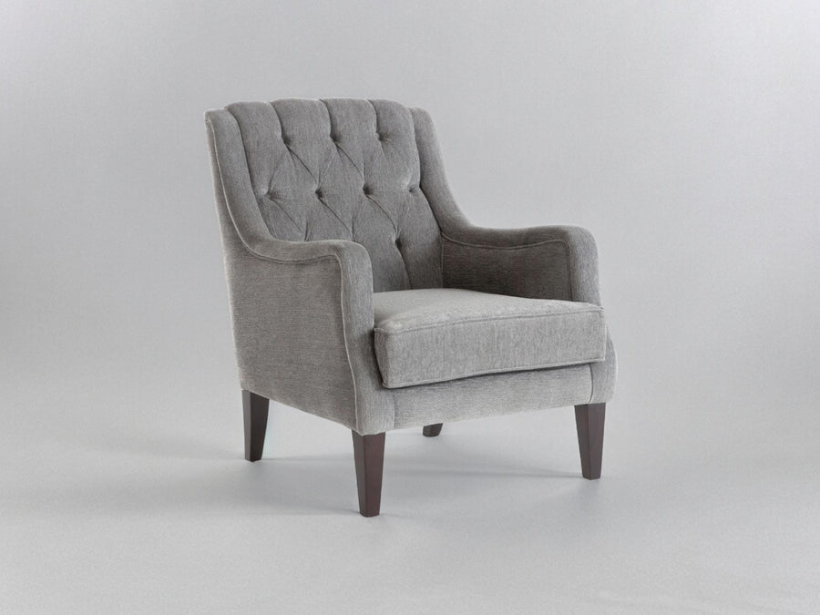 Elegant Pearle Accent Chair with button-tufting