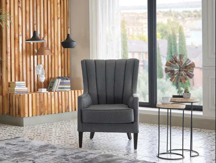 Crafted in Turkey, the Palmer Armchair combines style and comfort with its sleek design and quality materials