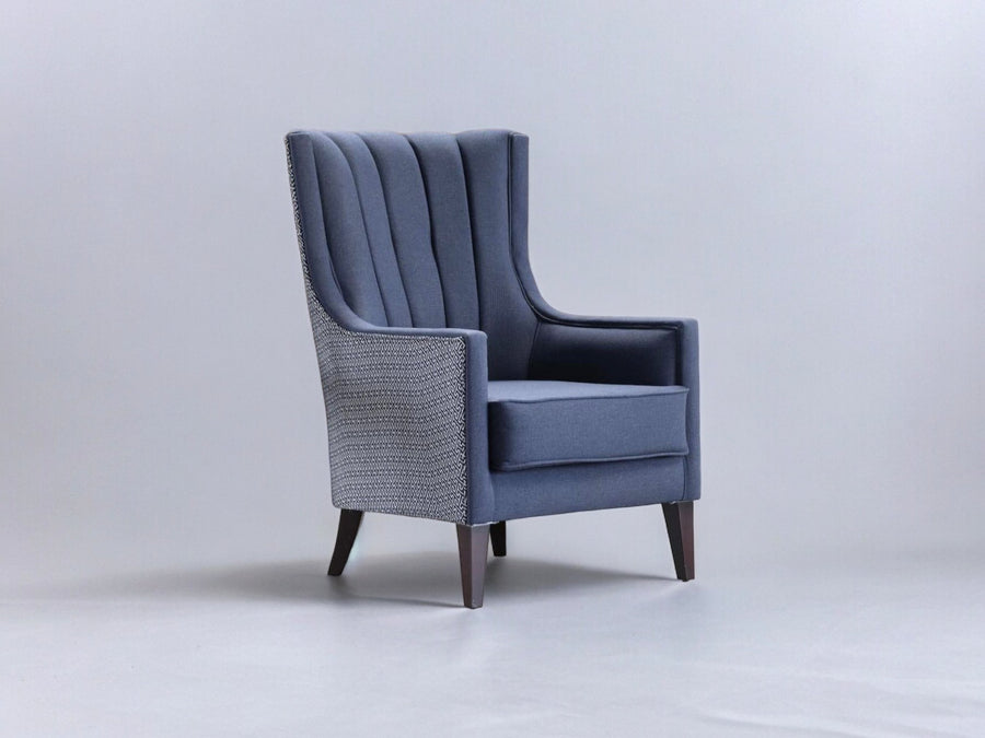 Classic Palmer Accent Armchair in Corvet Anthracite