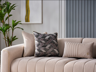 Conjunto de Sala de Estar Veronica, 3 peças - Prata Vizon 