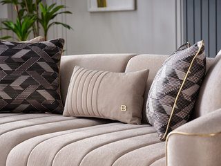 Conjunto de Sala de Estar Veronica, 3 peças - Prata Vizon 