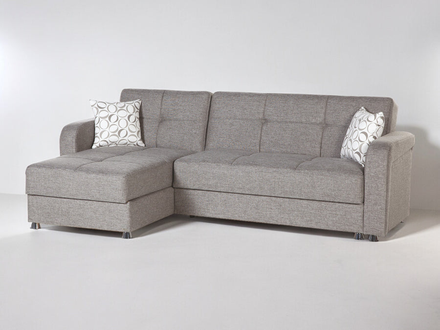 Modern Polyester Sleeper Sectional: Vision Collection