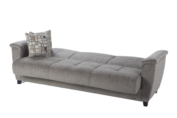 Luxurious Aspen loveseat with built-in storage and modern style.