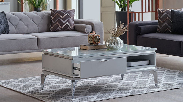 Modern Loretto Table: Adds a touch of elegance to any home with its sleek lines.