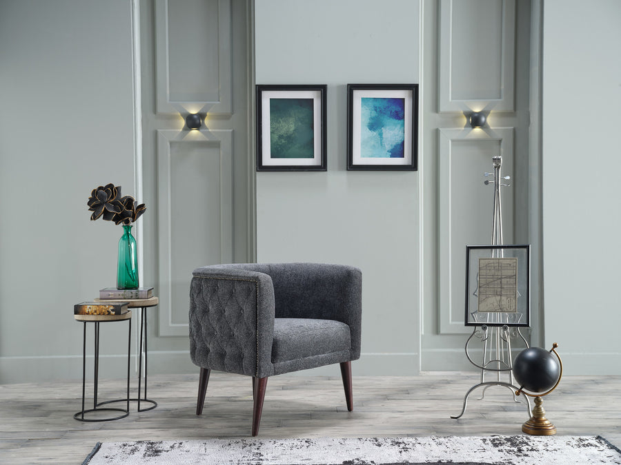 Selma Accent Chair: A fusion of sophisticated design and premium comfort, featuring a modern, low back silhouette ideal for any contemporary space