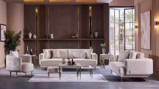 MARIETTA Living Room Set (Linka Beige)