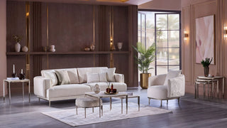 MARIETTA Living Room Set (Linka Beige)
