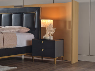 Conjunto de quarto Mirante Luxe Cream com arrumação – Tamanhos Queen e King