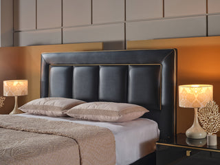 Conjunto de quarto Mirante Luxe Cream com arrumação – Tamanhos Queen e King