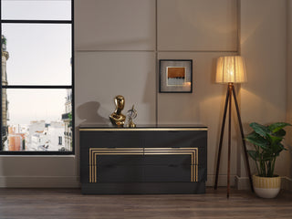 Conjunto de quarto Mirante Luxe Cream com arrumação – Tamanhos Queen e King