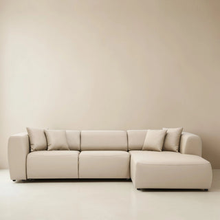 PICASSO Sectional Beige Leather (RAF) Bellona
