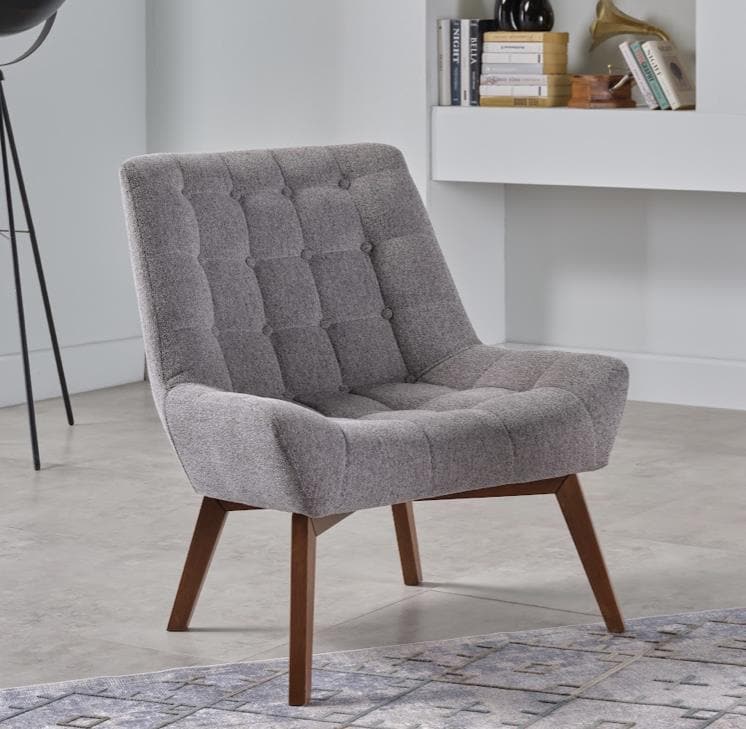 Elegant Design: Features sleek lines and minimalist silhouette with high-quality fabric upholstery