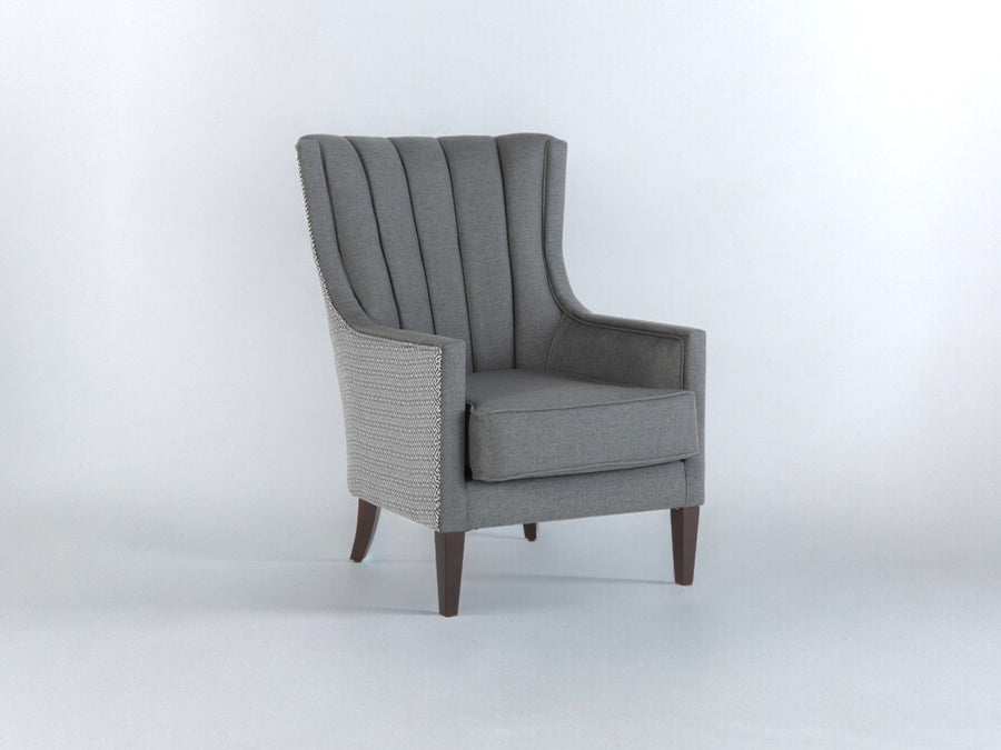 Classic Palmer Accent Armchair in Corvet Anthracite