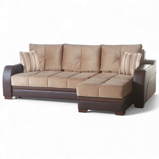 Sofá cama seccional ULTRA – 97” de ancho, chaise reversible, cama tamaño queen, comodidad y funcionalidad contemporáneas