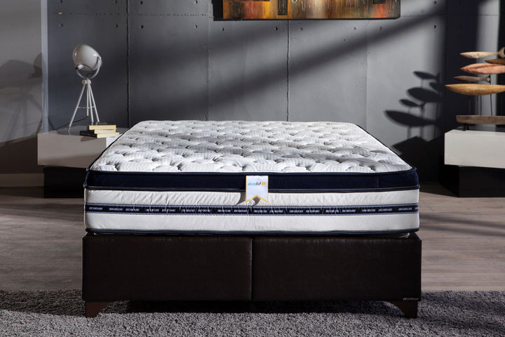 Comforting Biorytmic Sleep mattress with stress-reducing features.