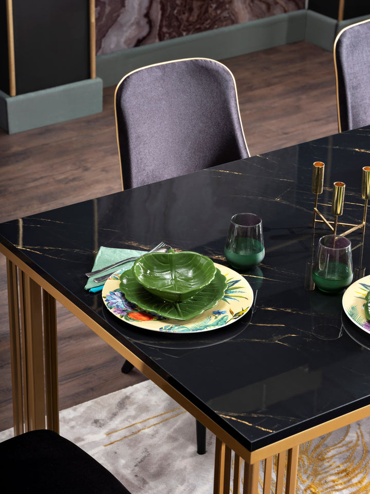 Polished Surfaces and Gold Accents: Carlino Concept