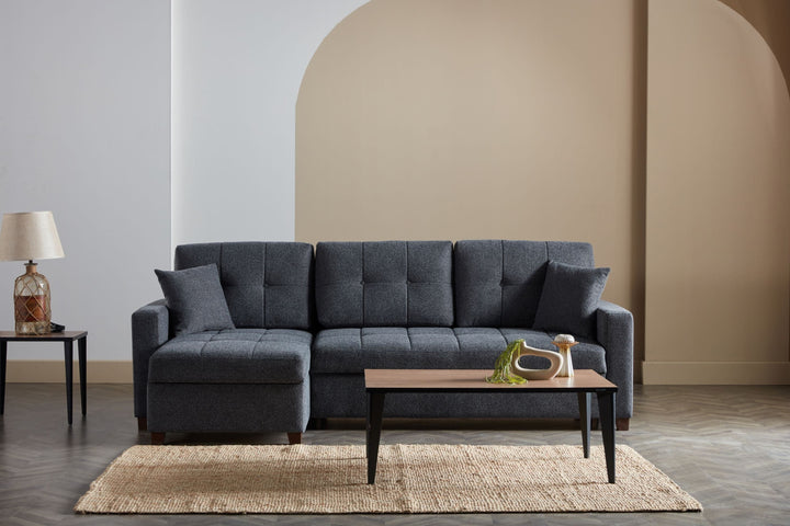 Comfortable Mocca Sectional by Bellona
