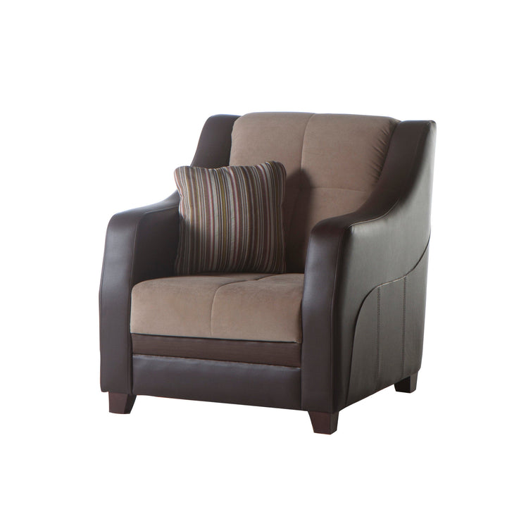 Ultra Armchair with Wood Detailing