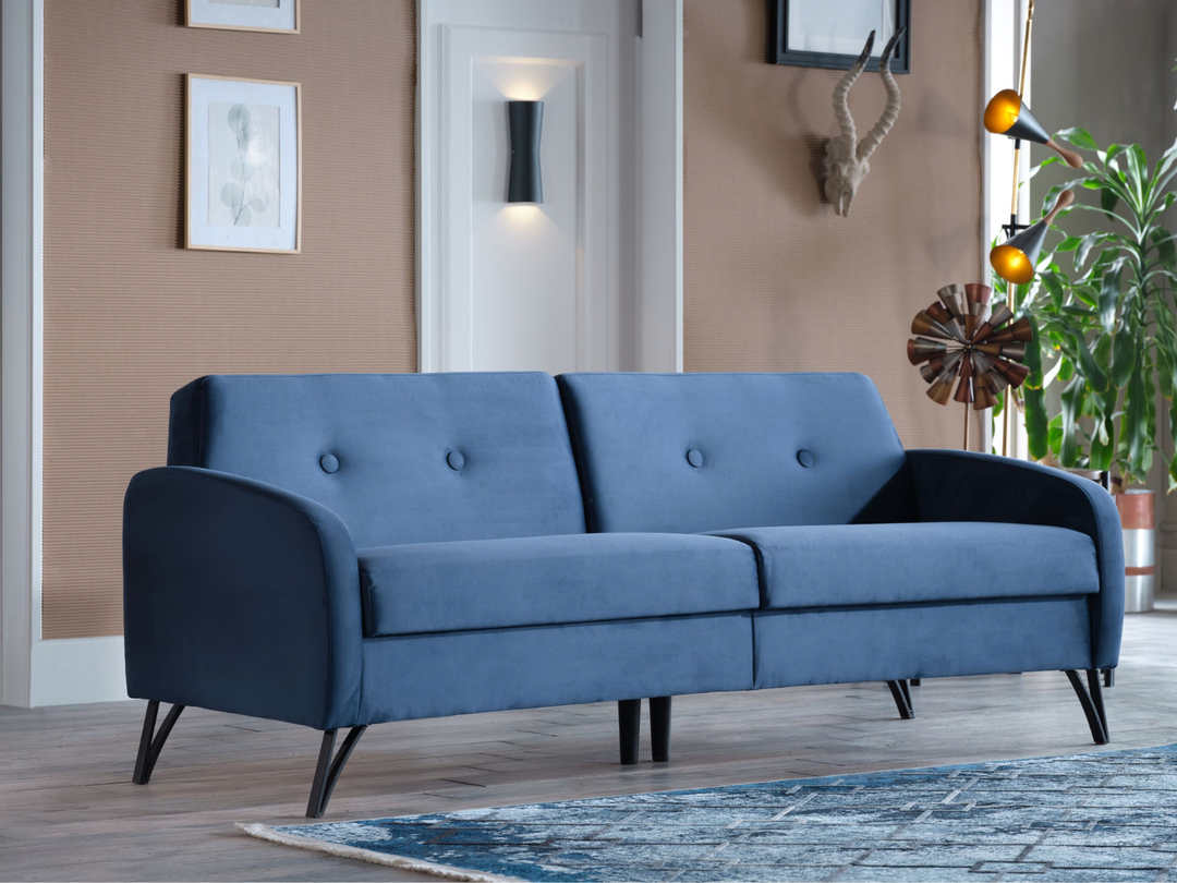 Juniper Sofa: Retro style meets modern functionality with under-seat storage
