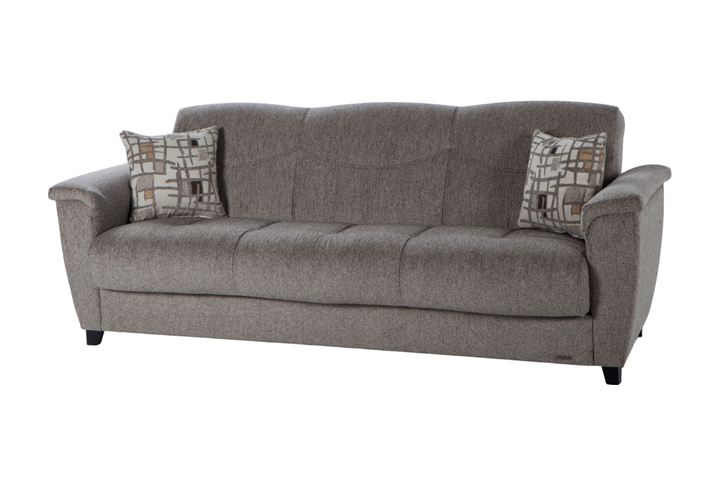 Versatile Aspen loveseat with built-in storage and sleeper conversion.