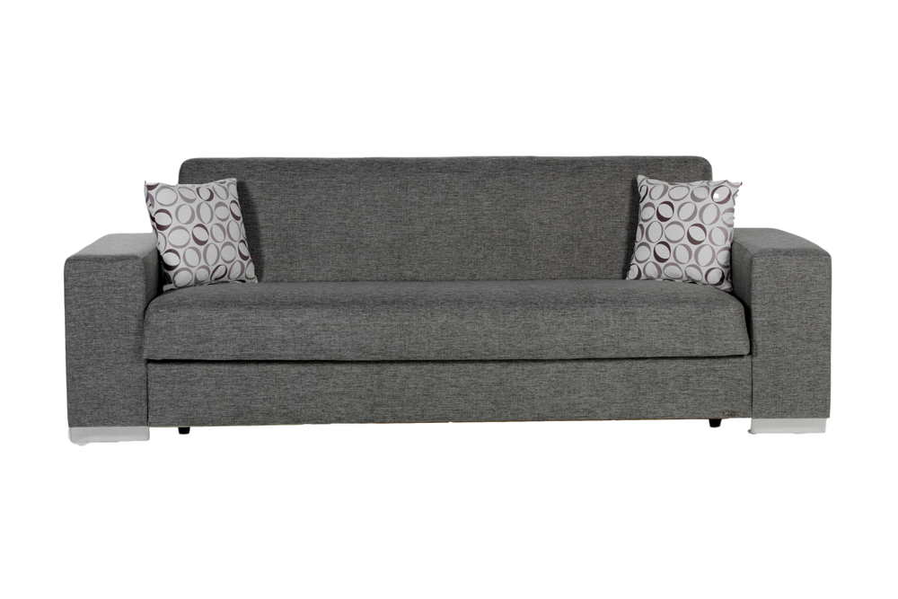 Elegant Kobe Sofa with Clean Lines and Polished Chrome Legs
