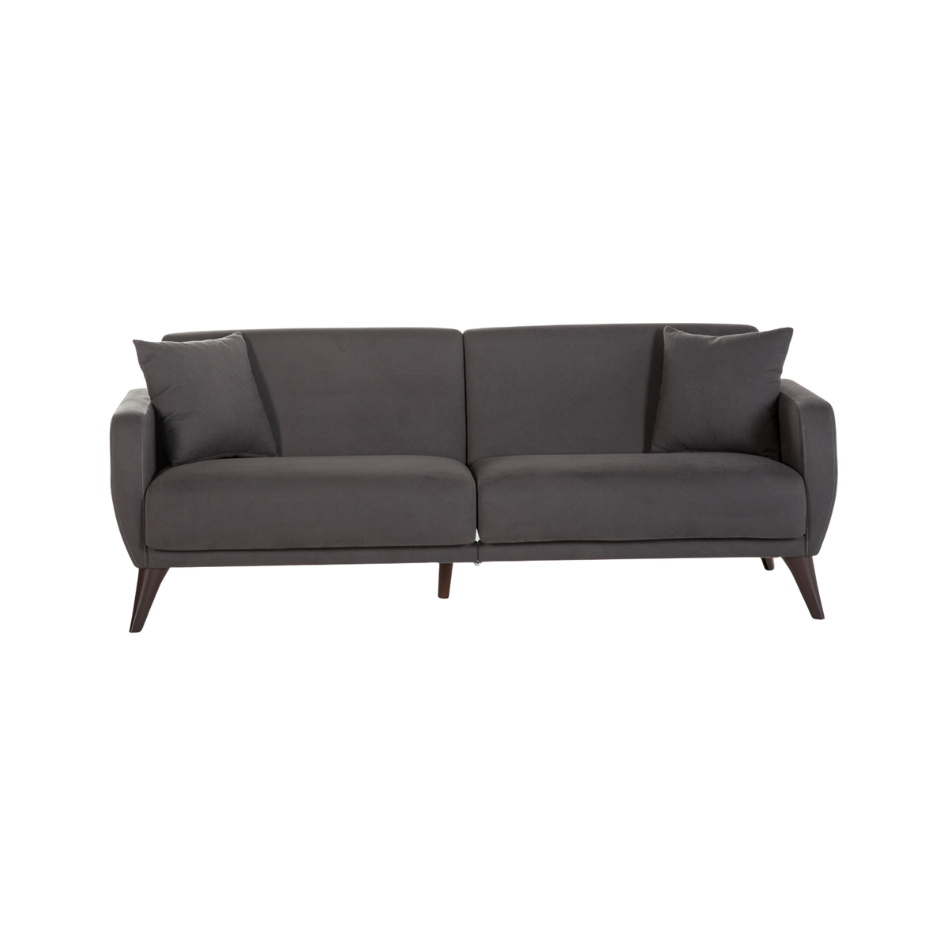 Space-Saving Light Gray Flexy Sofa, Ideal for Compact Spaces