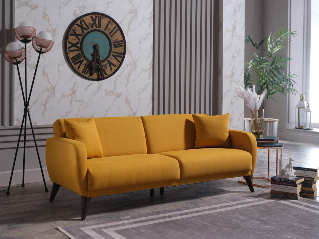 Bold Yellow Flexy Sofa: Brightens Up Any Living Space