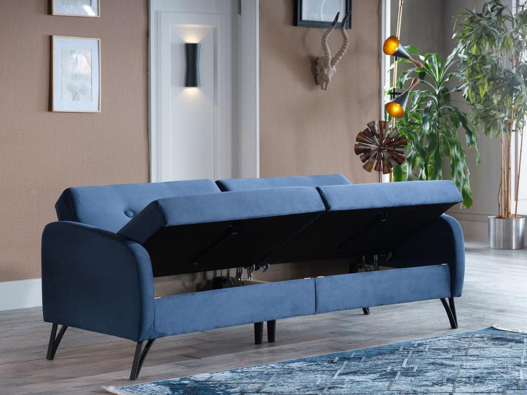 Crafted in Turkey, the Juniper Sofa combines solid wood structure with stylish comfort